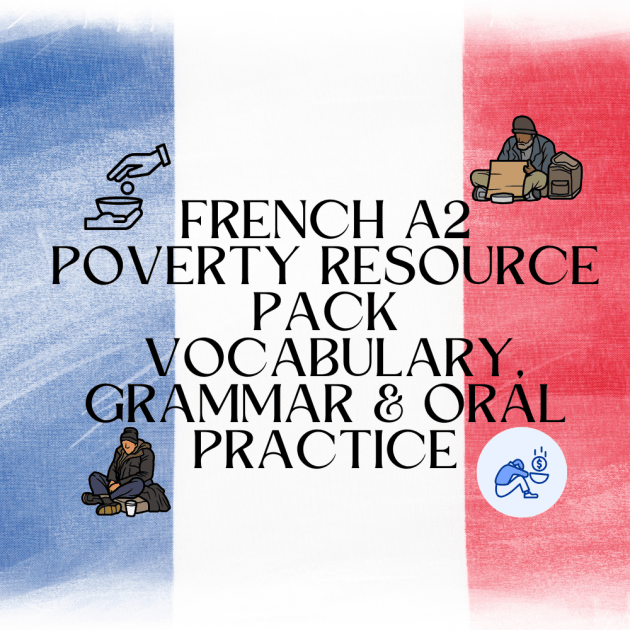 A Level French Poverty - Complete Lesson Pack with Oral Questions - French at Home
